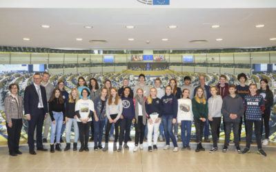 Die Klasse 9d zu Besuch in Brüssel und im Europaparlament